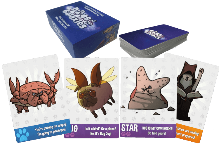 Dogs of the Galaxies card games for 3 or more people